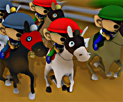 Raceday game in flash